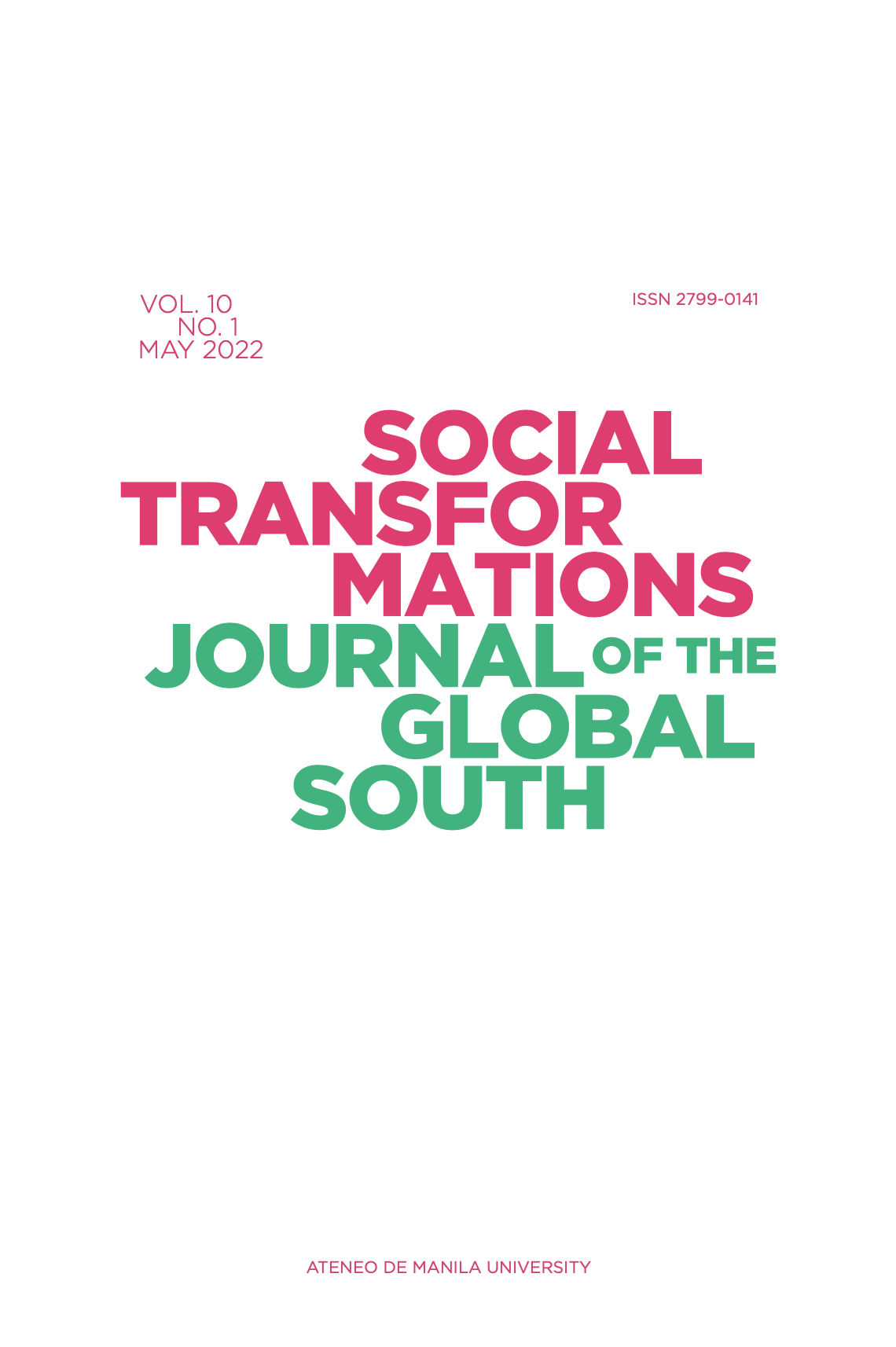Social Transformations: Journal of the Global South Image